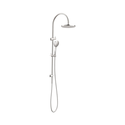 Nero Mecca Twin Shower With Air Shower, Brushed Nickel
