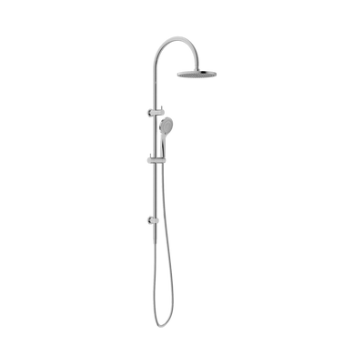 Nero Mecca Twin Shower With Air Shower, Chrome