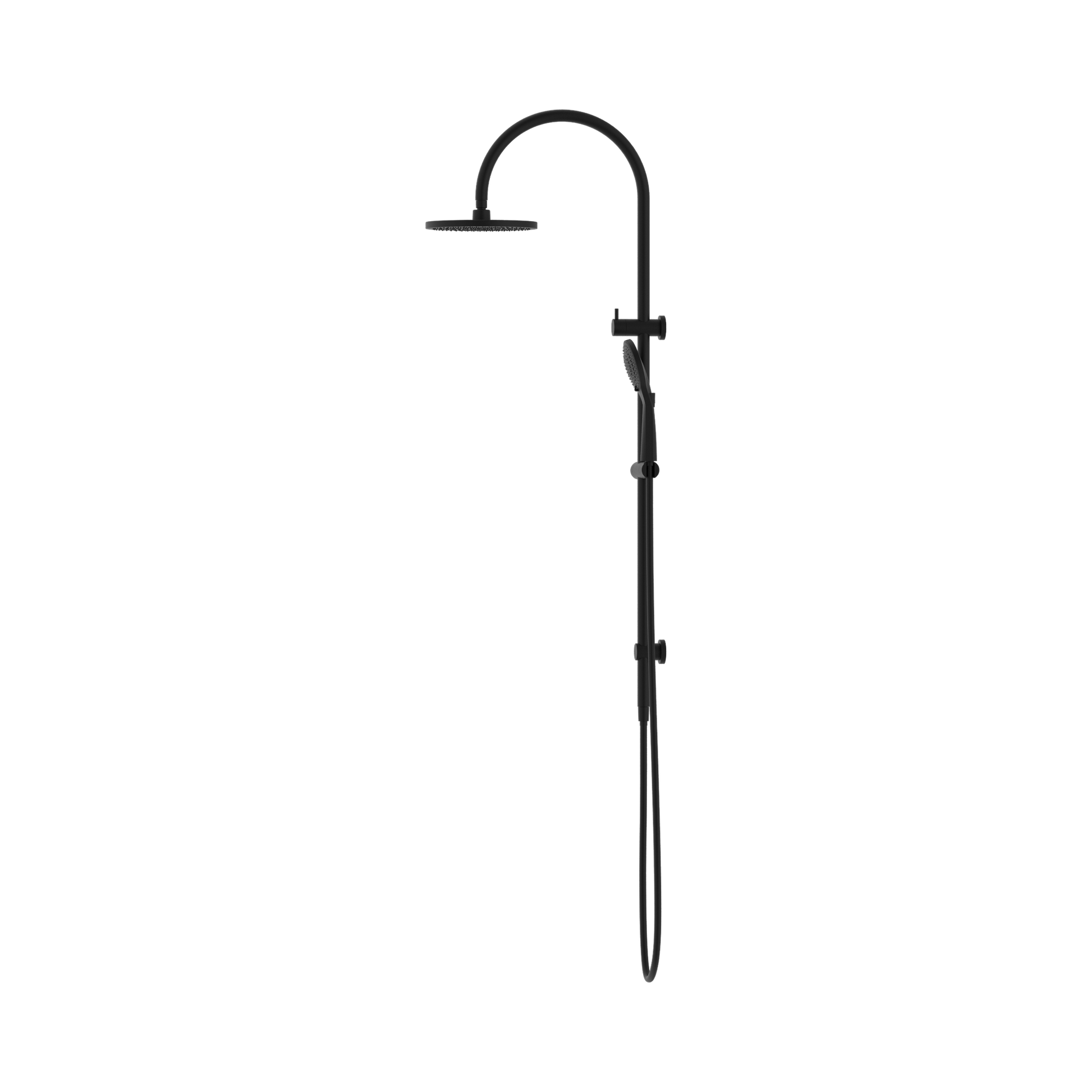 Nero Mecca Twin Shower With Air Shower, Matte Black