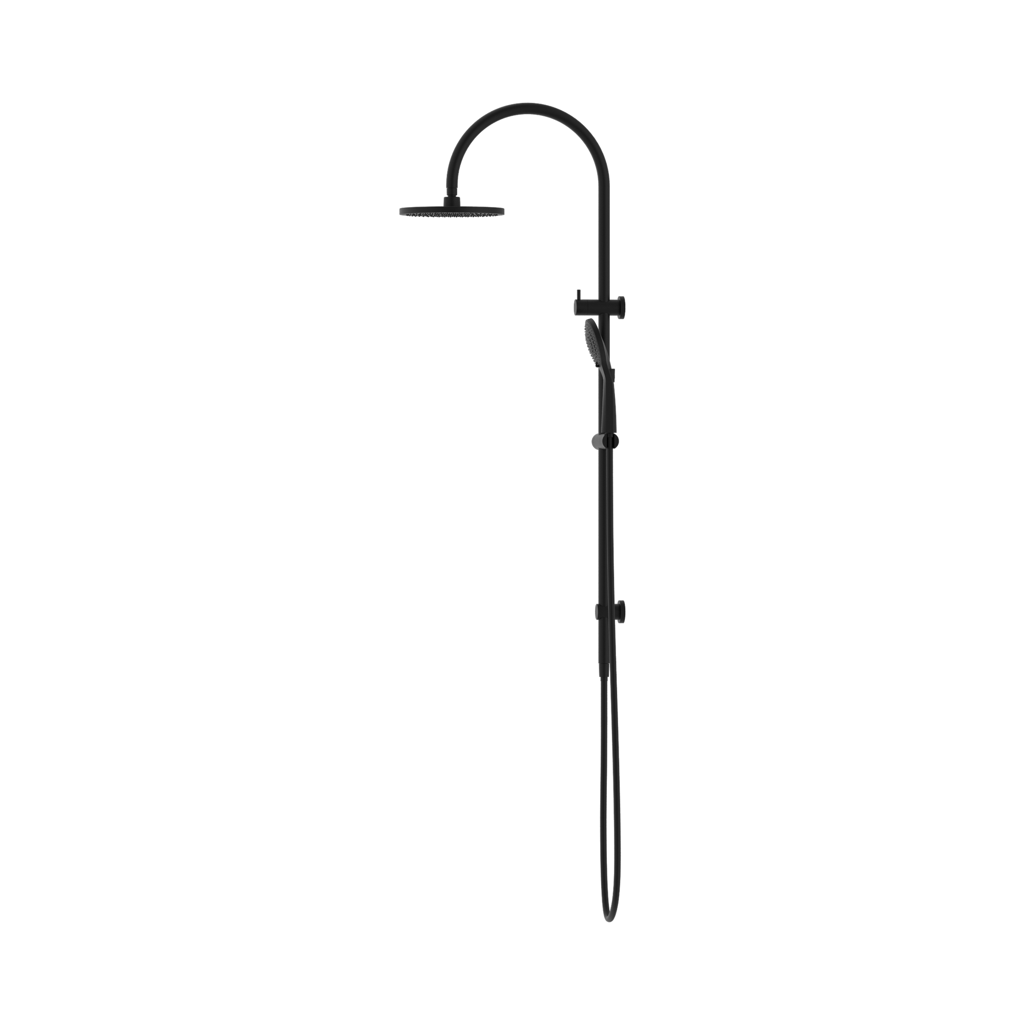 Nero Mecca Twin Shower With Air Shower, Matte Black