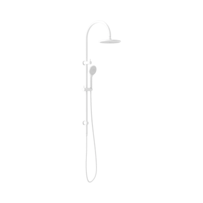 Nero Mecca Twin Shower With Air Shower, Matte White