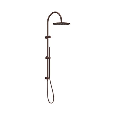 Nero Mecca Twin Shower With Slim Hand Shower, Rome Bronze