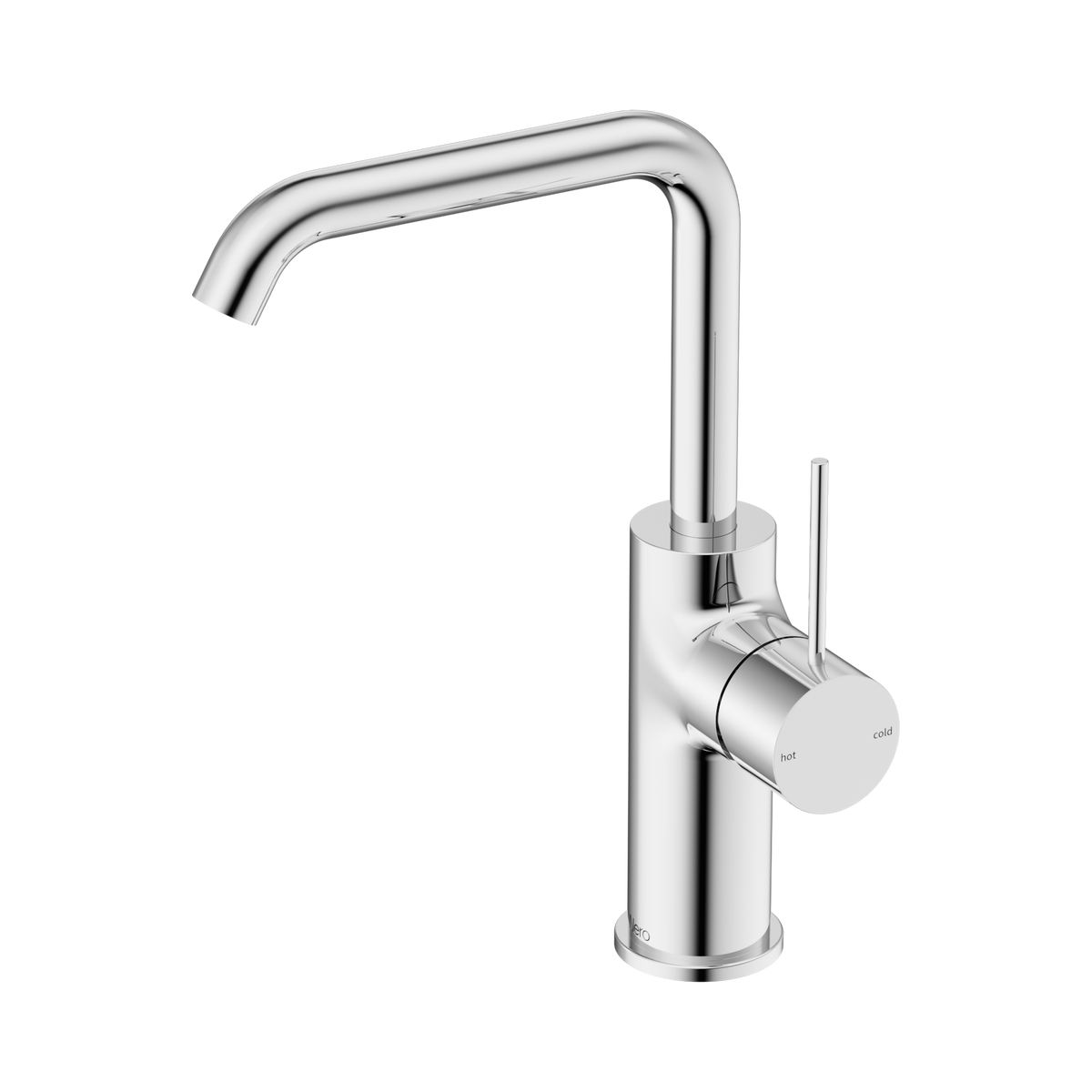 Nero Mecca Swivel Basin Mixer Square Spout, Chrome
