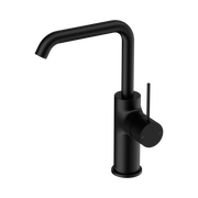 Nero Mecca Swivel Basin Mixer Square Spout, Matte Black