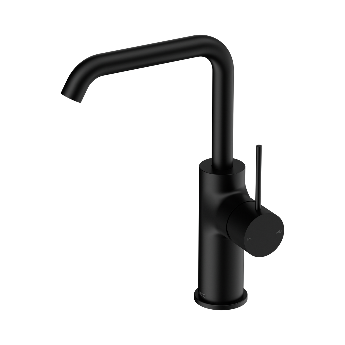 Nero Mecca Swivel Basin Mixer Square Spout, Matte Black
