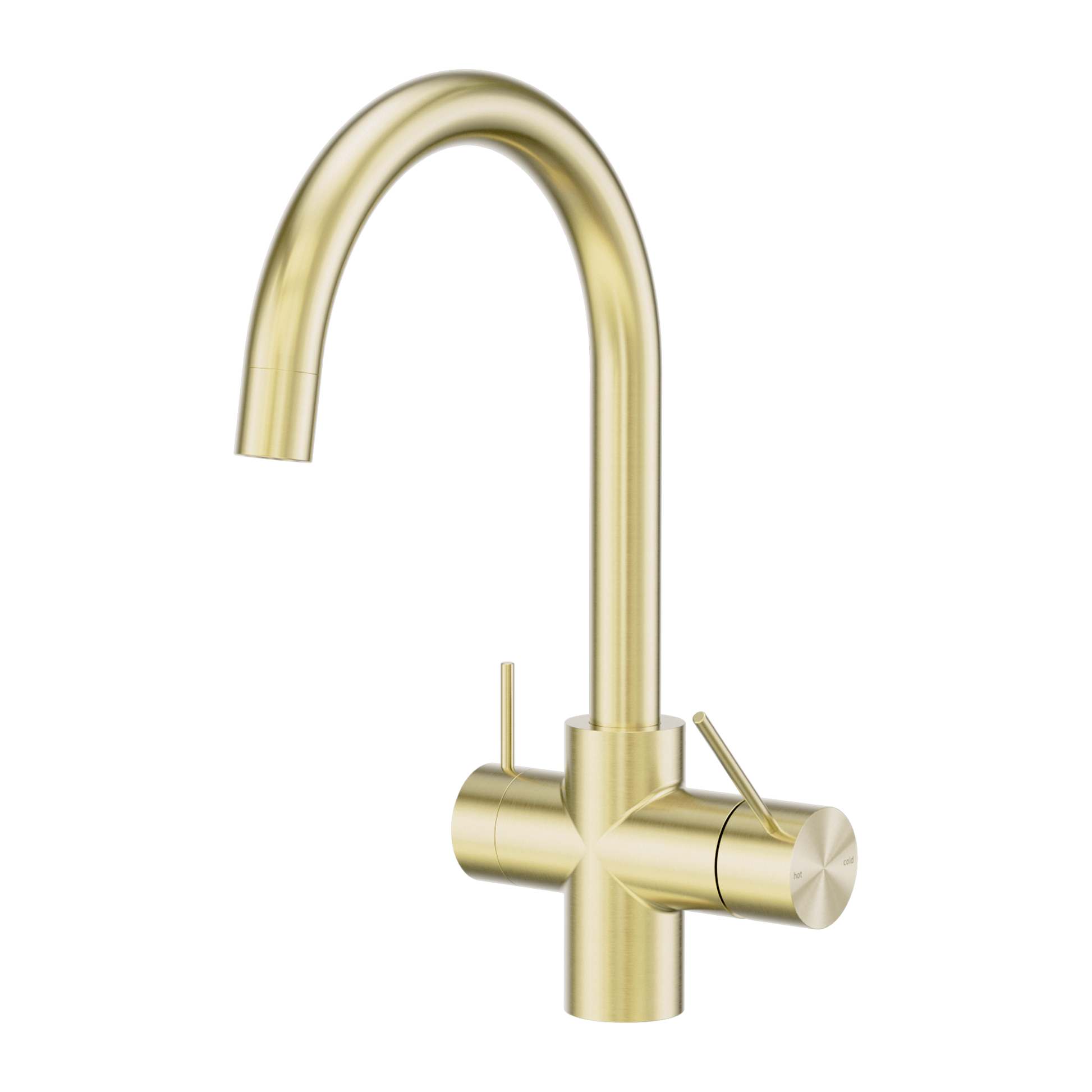Nero Mecca 3 Way Filtered Mixer Tap, Brushed Gold