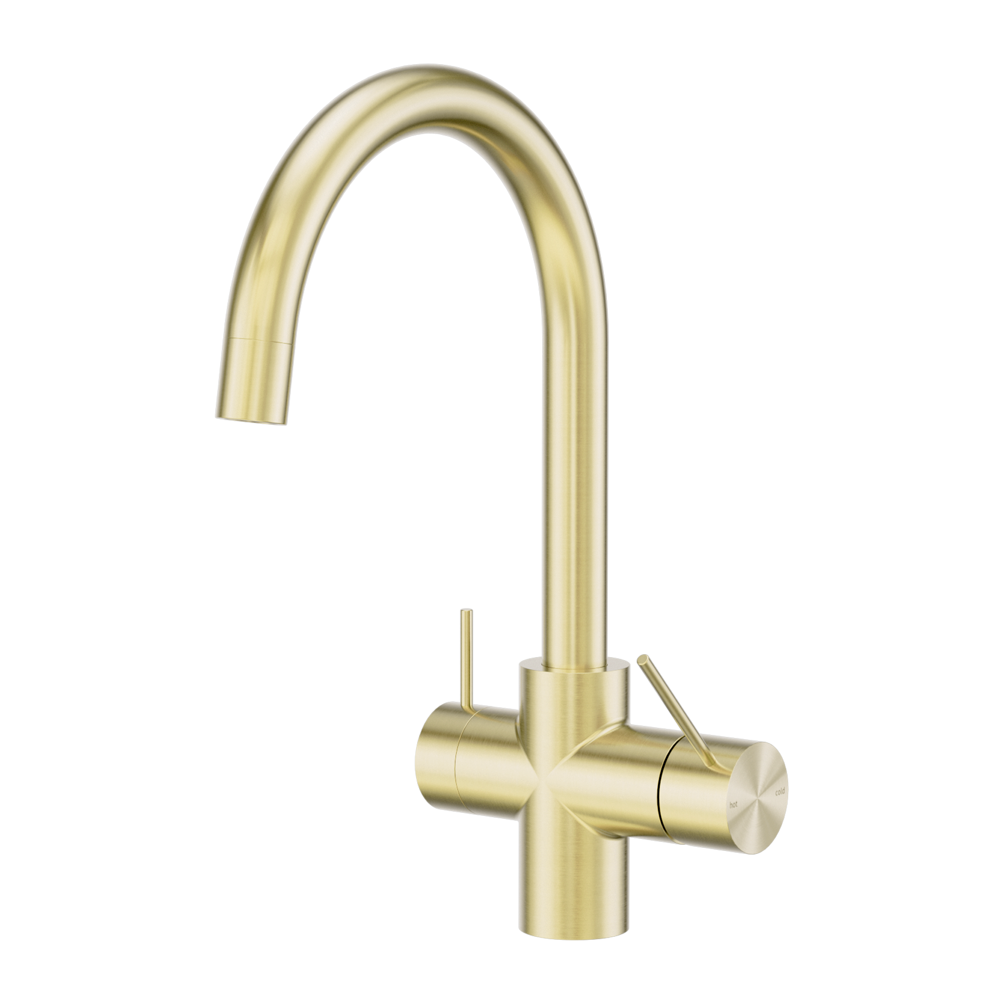 Nero Mecca 3 Way Filtered Mixer Tap, Brushed Gold