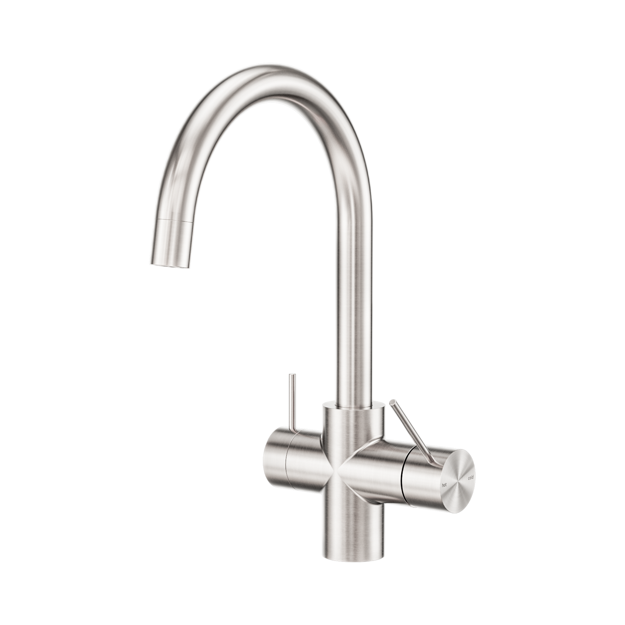 Nero Mecca 3 Way Filtered Mixer Tap, Brushed Nickel