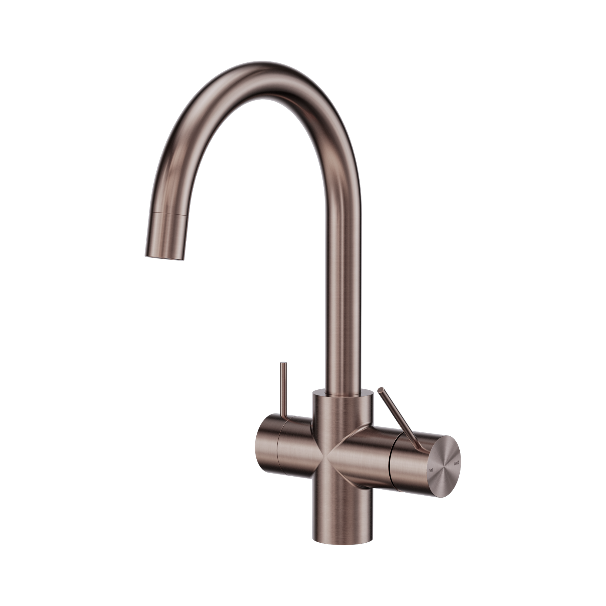 Nero Mecca 3 Way Filtered Mixer Tap, Brushed Bronze