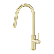 Nero Mecca Pull Out Sink Mixer With Vegie Spray Function, Brushed Gold