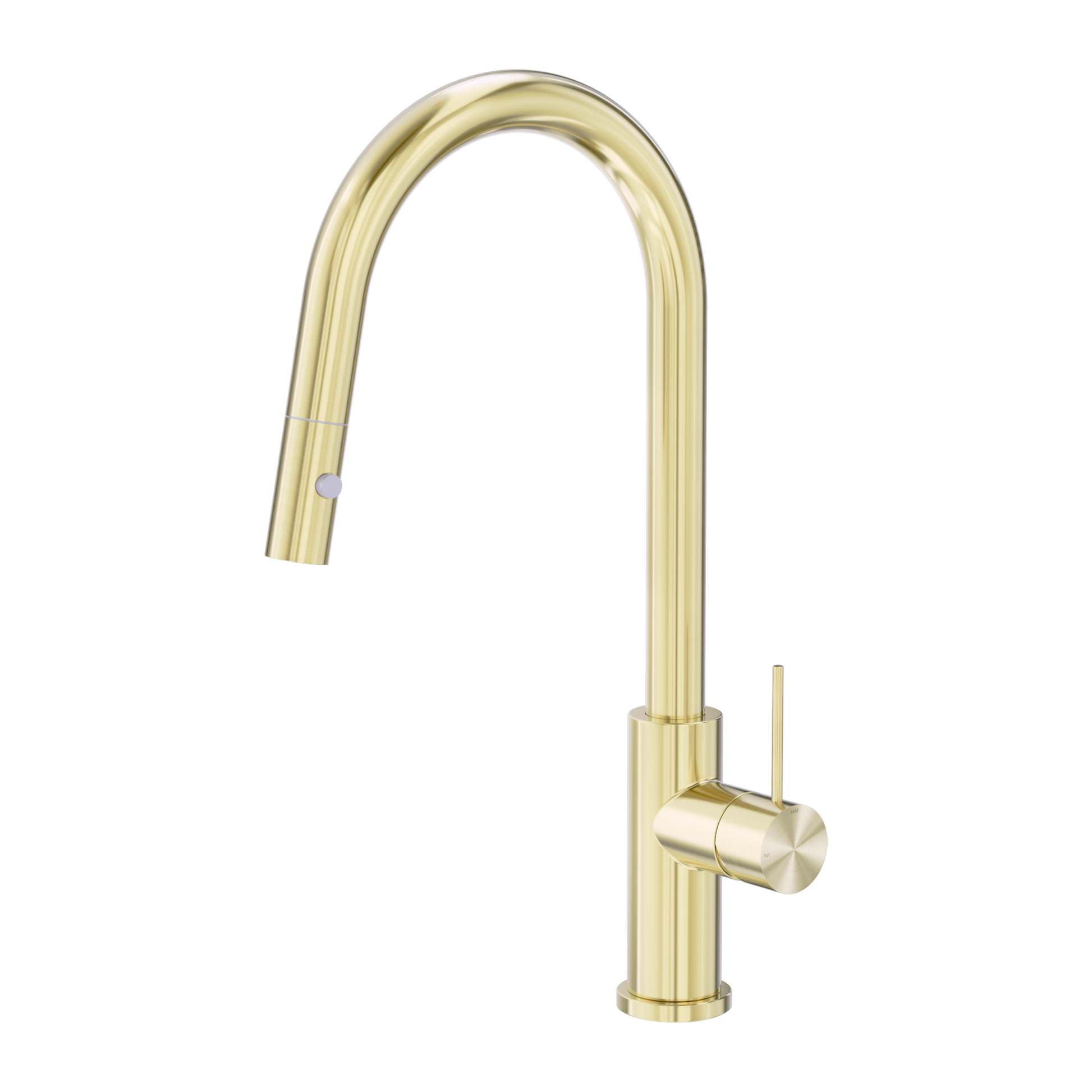 Nero Mecca Pull Out Sink Mixer With Vegie Spray Function, Brushed Gold