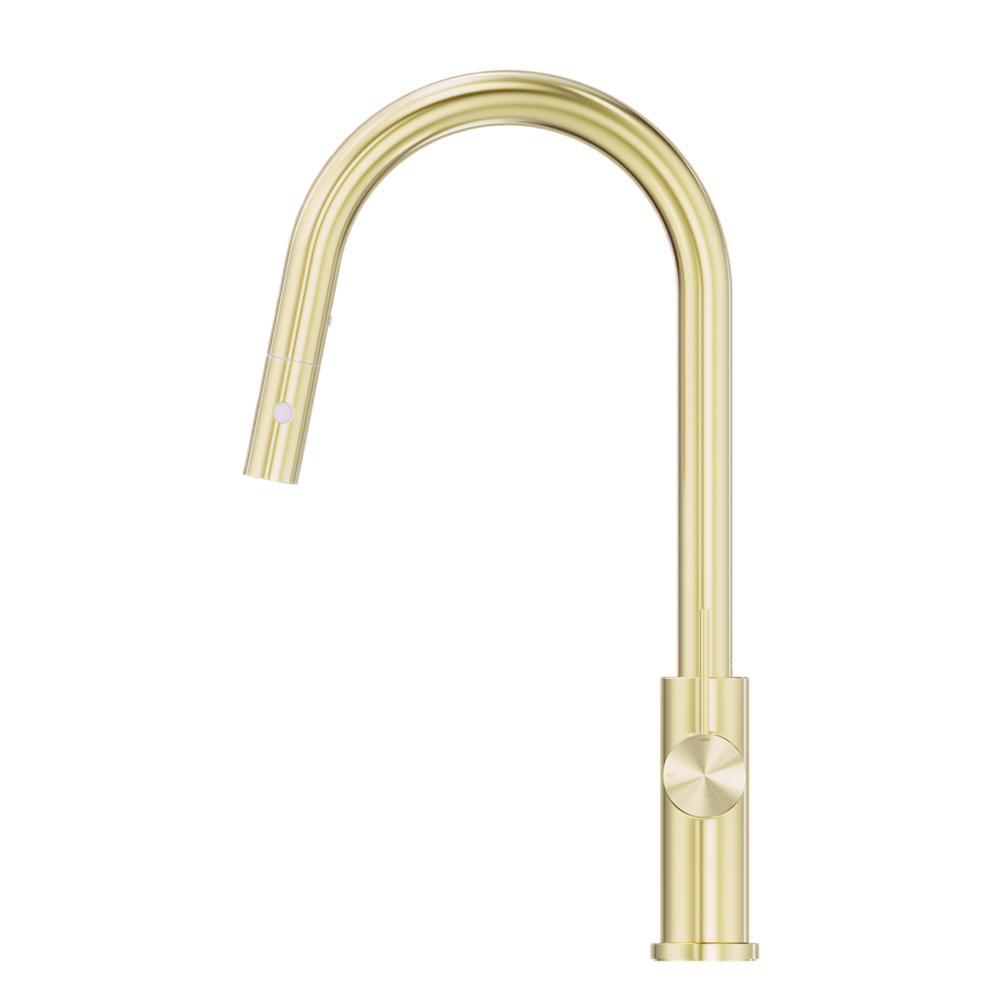 Nero Mecca Pull Out Sink Mixer With Vegie Spray Function, Brushed Gold