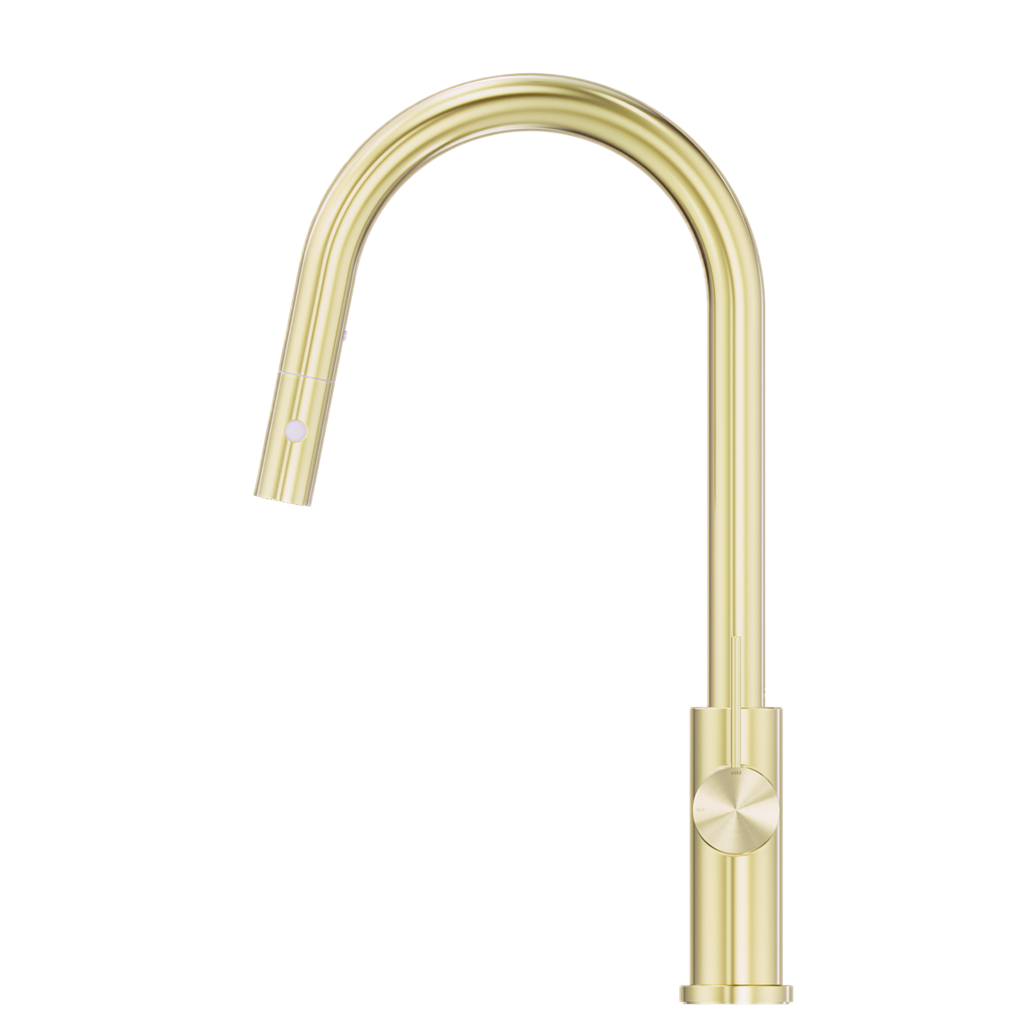 Nero Mecca Pull Out Sink Mixer With Vegie Spray Function, Brushed Gold