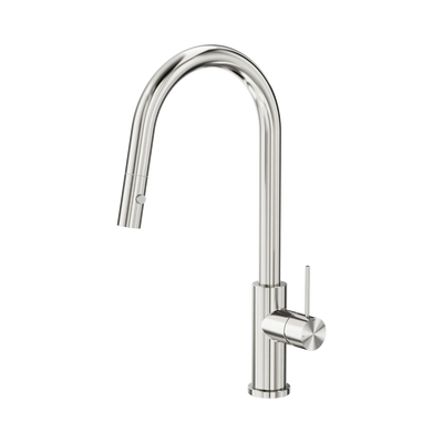 Nero Mecca Pull Out Sink Mixer With Vegie Spray Function, Brushed Nickel