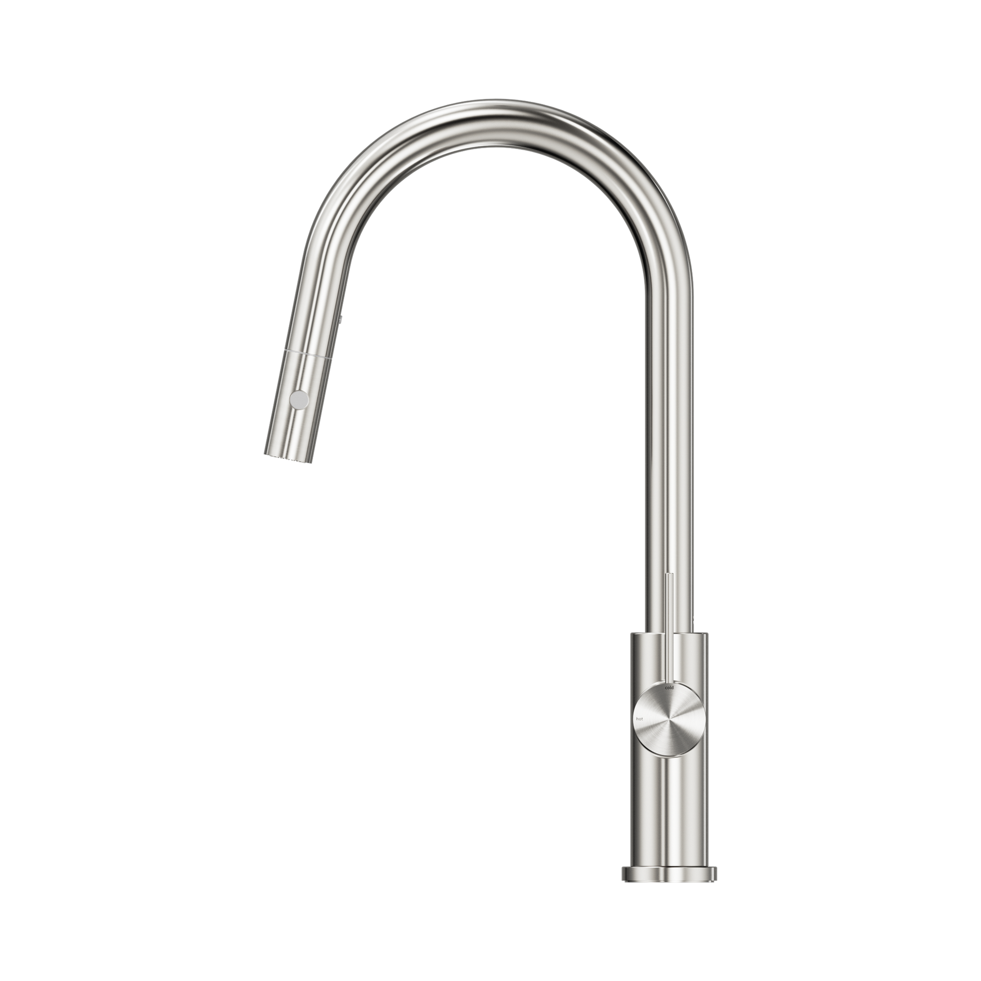 Nero Mecca Pull Out Sink Mixer With Vegie Spray Function, Brushed Nickel