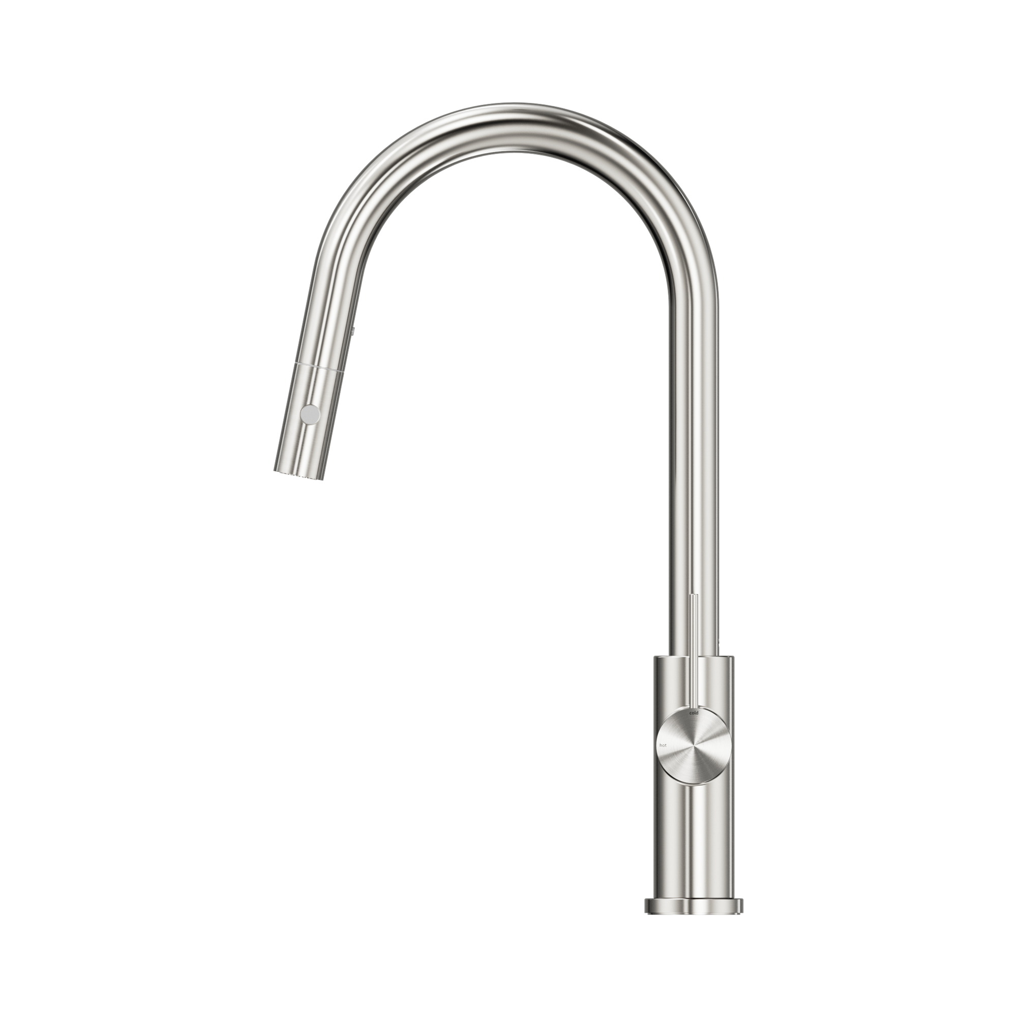Nero Mecca Pull Out Sink Mixer With Vegie Spray Function, Brushed Nickel