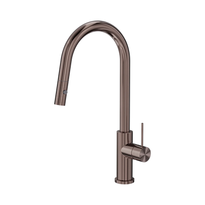 Nero Mecca Pull Out Sink Mixer With Vegie Spray Function, Brushed Bronze