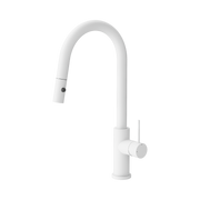 Nero Mecca Pull Out Sink Mixer With Vegie Spray Function, Matte White