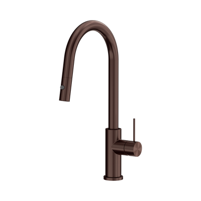 Nero Mecca Pull Out Sink Mixer With Vegie Spray Function, Rome Bronze