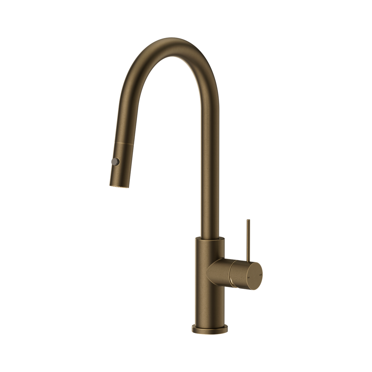 Nero Mecca Pull Out Sink Mixer With Vegie Spray Function, Tumbled Antique Brass