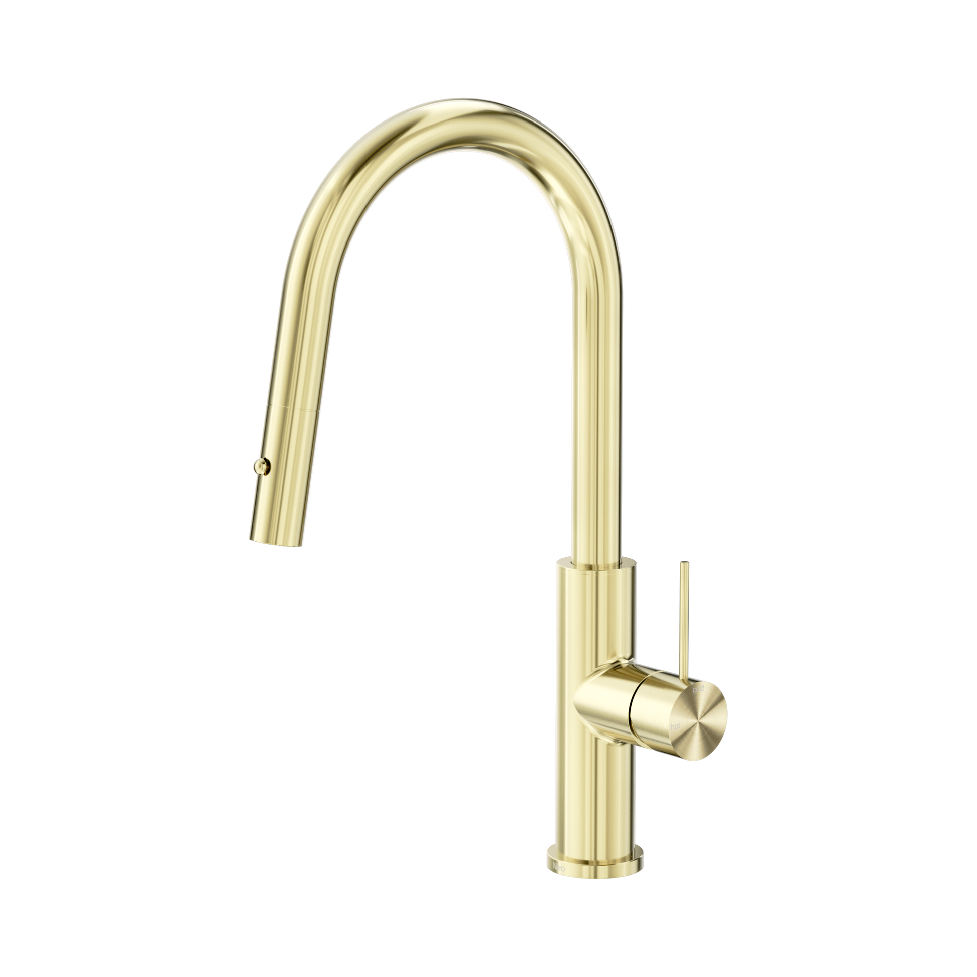 Nero Mecca Smart Sensor Pull Out Kitchen Mixer, Brushed Gold