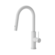 Nero Mecca Smart Sensor Pull Out Kitchen Mixer, Matte White
