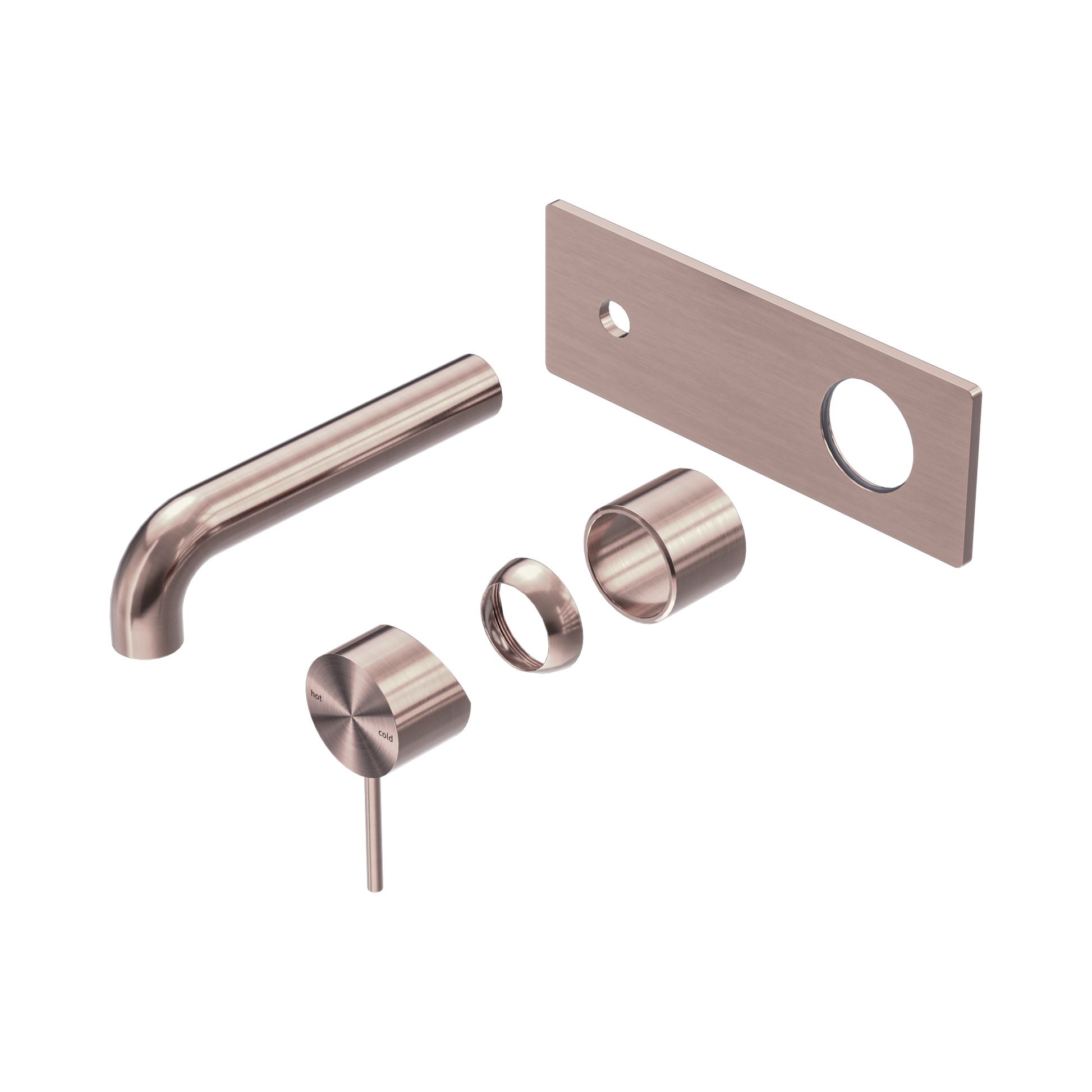 Nero Mecca Wall Mixer Set 160mm Trim Kits Only, Brushed Bronze