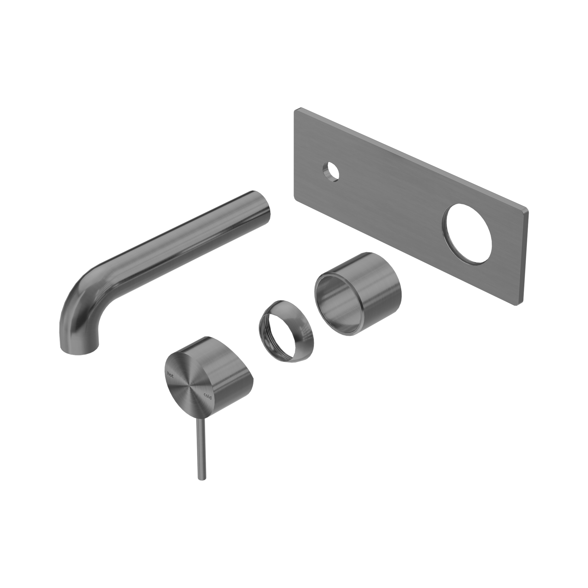 Nero Mecca Wall Mixer Set 160mm Trim Kits Only, Gun Metal