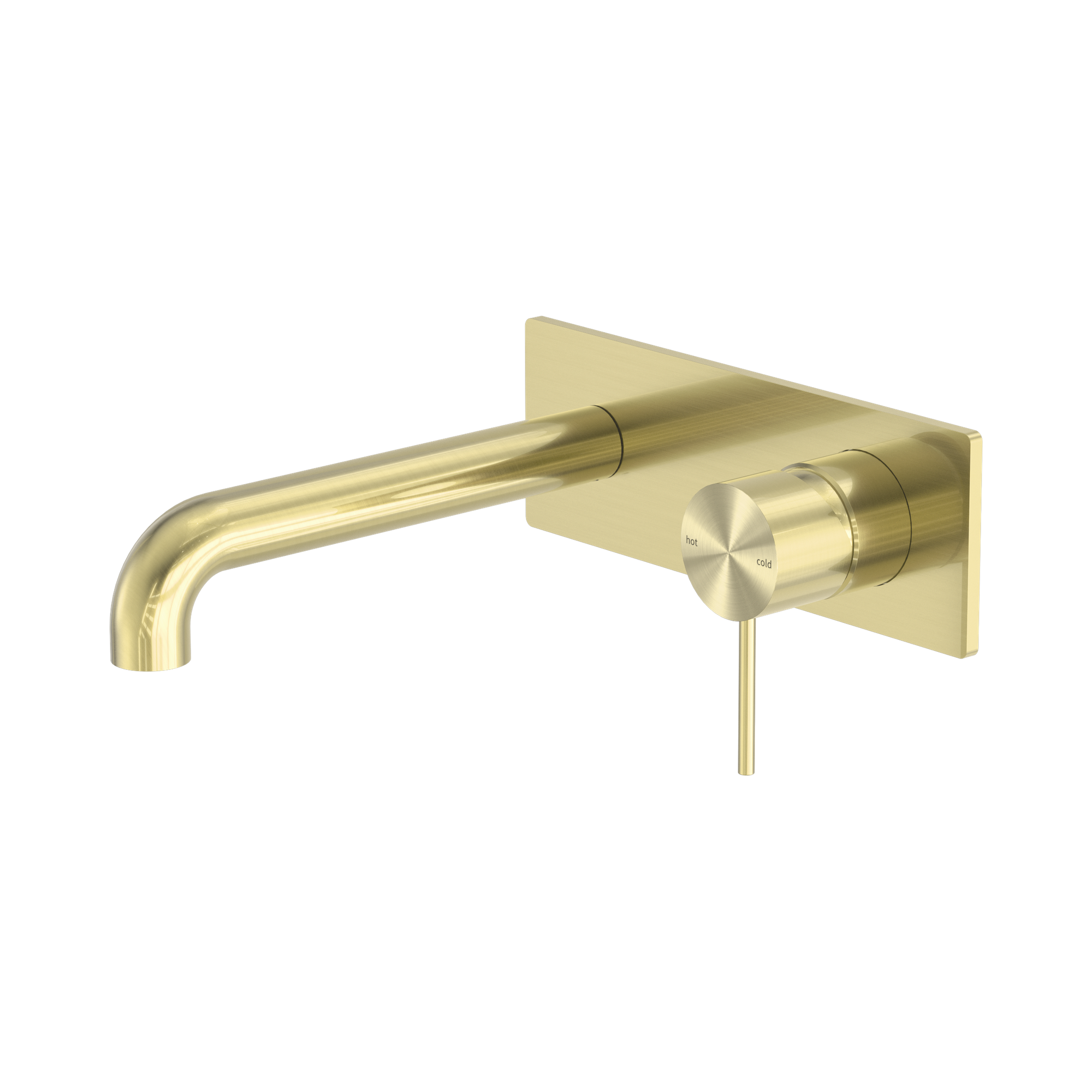 Nero Mecca Wall Mixer Set 185mm, Brushed Gold
