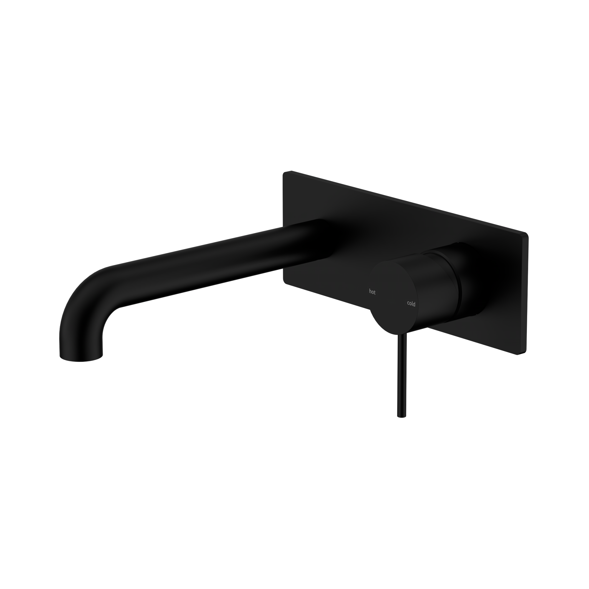 Nero Mecca Wall Mixer Set 230mm, Matte Black