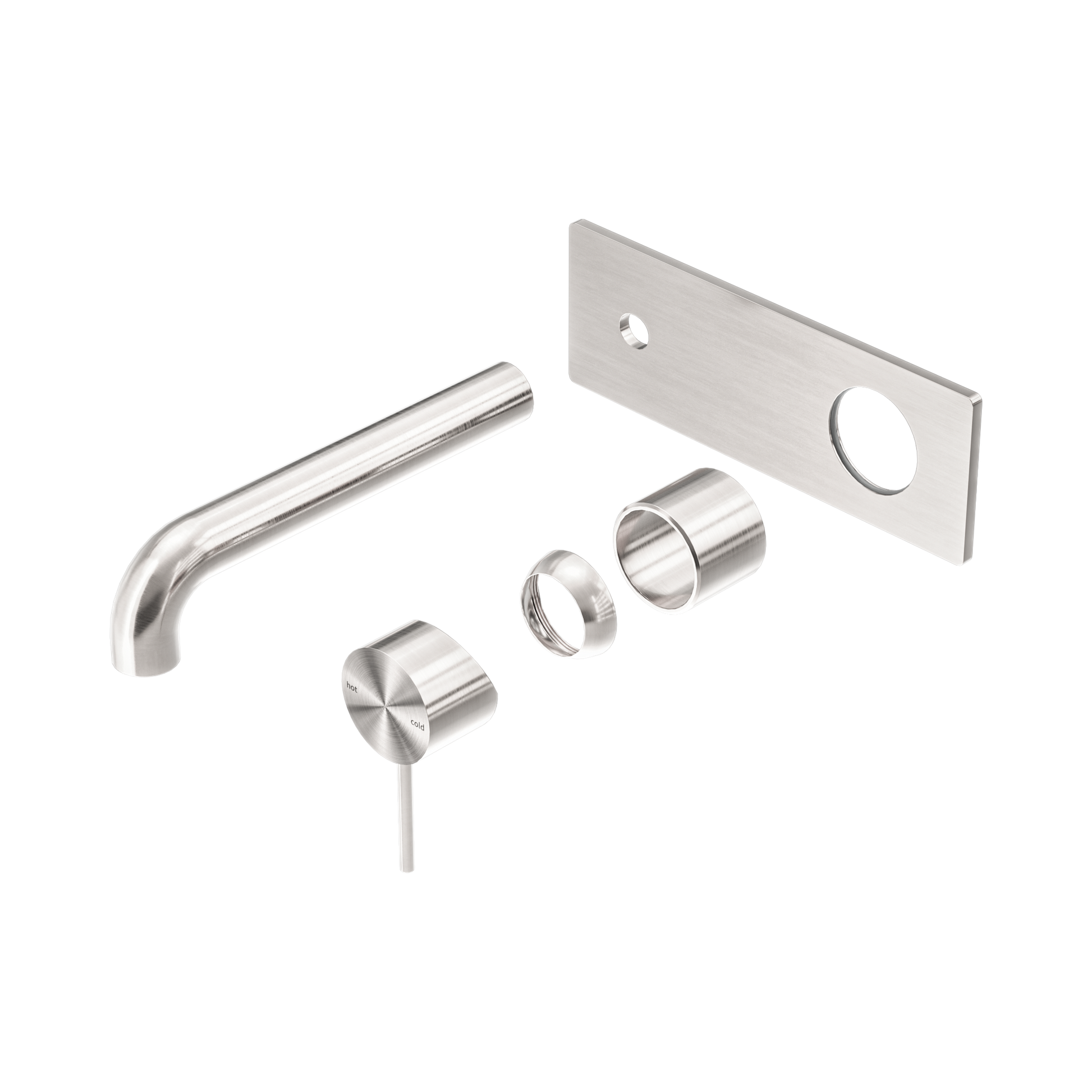 Nero Mecca Wall Mixer Set 260mm Trim Kits Only, Brushed Nickel