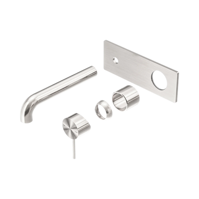 Nero Mecca Wall Basin/Bath Mixer 260mm Trim Kits Only, Brushed Nickel