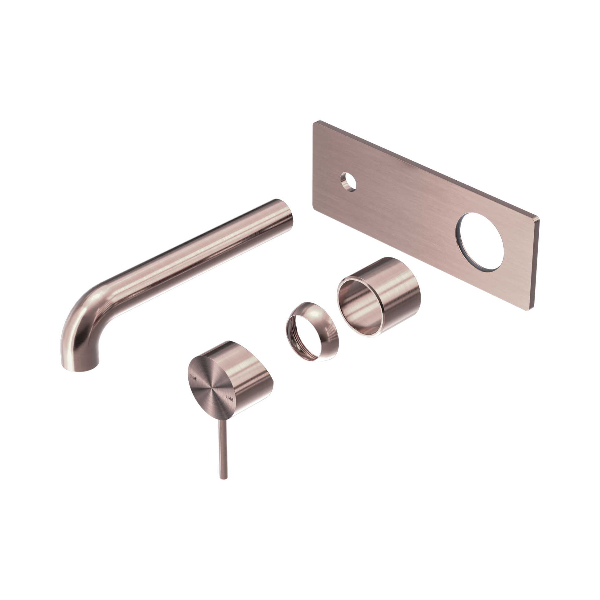 Nero Mecca Wall Mixer Set 260mm Trim Kits Only, Brushed Bronze