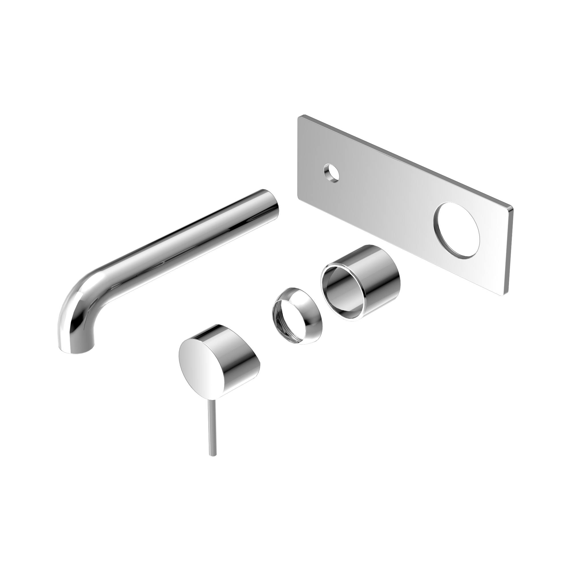 Nero Mecca Wall Mixer Set 260mm Trim Kits Only, Chrome