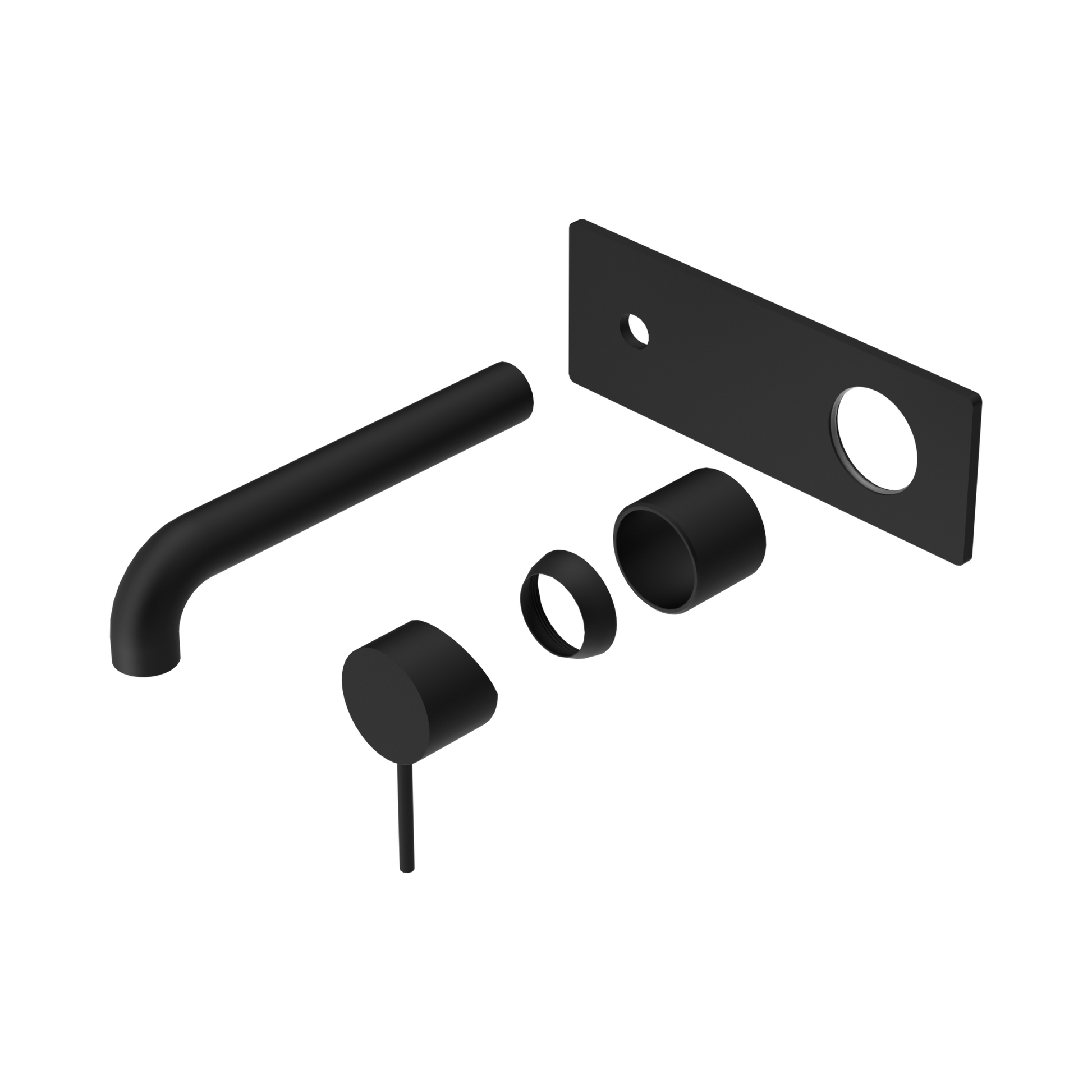 Nero Mecca Wall Mixer Set 260mm Trim Kits Only, Matte Black