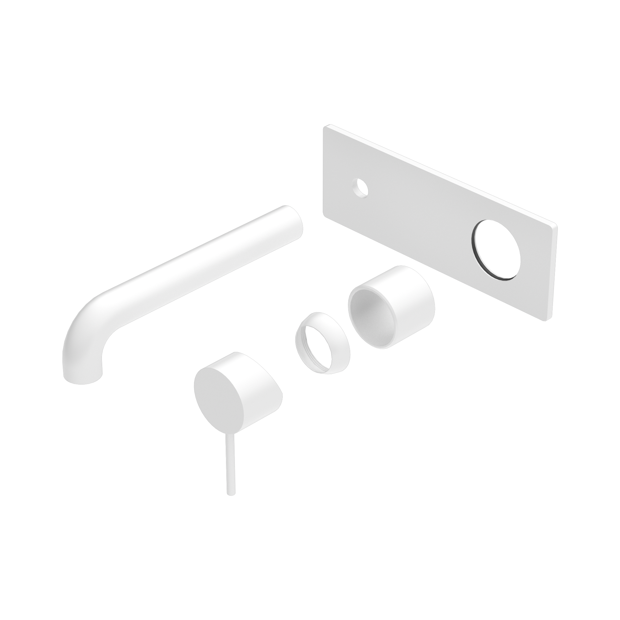 Nero Mecca Wall Mixer Set 260mm Trim Kits Only, Matte White