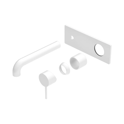 Nero Mecca Wall Basin/Bath Mixer 260mm Trim Kits Only, Matte White