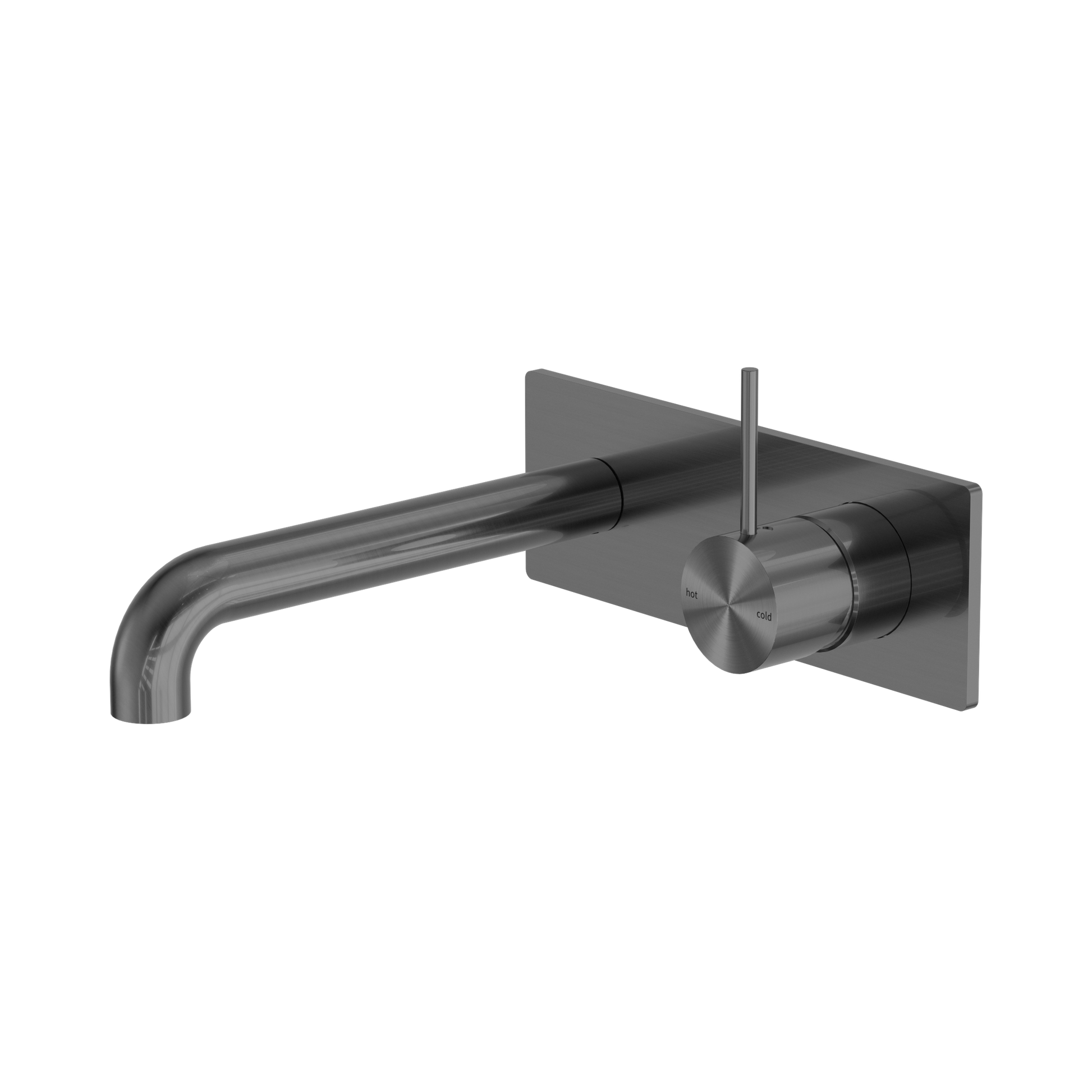 Nero Mecca Wall Mixer Set Handle Up 120mm, Gun Metal