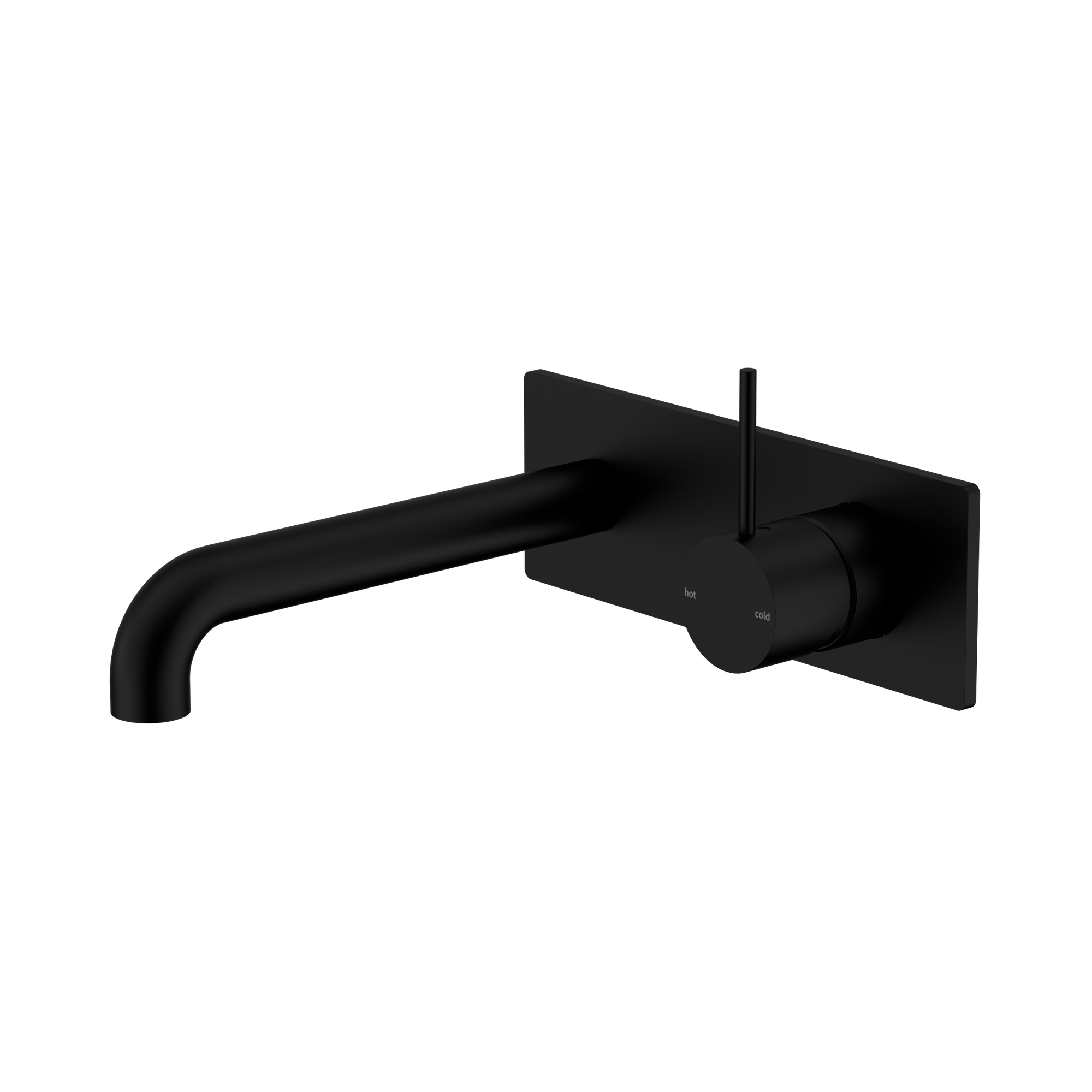 Nero Mecca Wall Mixer Set Handle Up 120mm, Matte Black