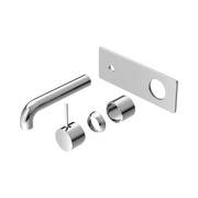 Nero Mecca Wall Mixer Set Handle Up 120mm Trim Kits Only, Chrome