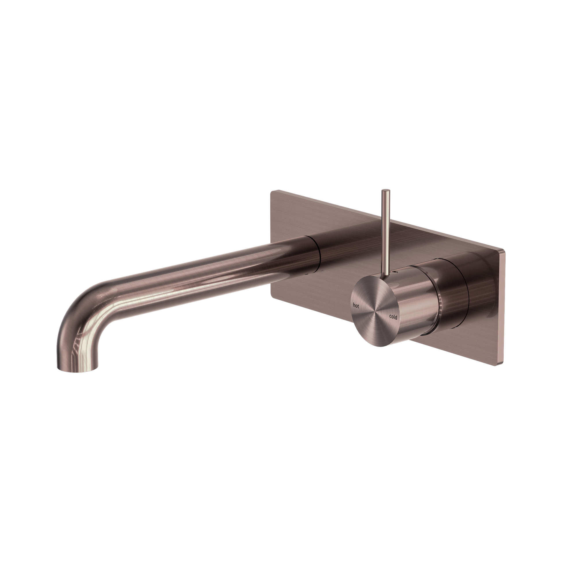 Nero Mecca Wall Mixer Set Handle Up 160mm, Brushed Bronze
