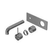 Nero Mecca Wall Mixer Set Handle Up 160mm Trim Kits Only, Gun Metal
