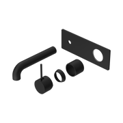 Nero Mecca Wall Mixer Set Handle Up 160mm Trim Kits Only, Matte Black
