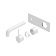 Nero Mecca Wall Mixer Set Handle Up 160mm Trim Kits Only, Matte White