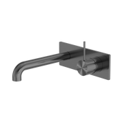 Nero Mecca Wall Mixer Set Handle Up 185mm, Gun Metal