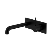 Nero Mecca Wall Mixer Set Handle Up 185mm, Matte Black