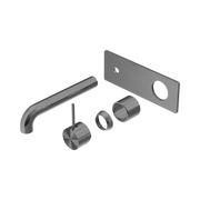 Nero Mecca Wall Mixer Set Handle Up 185mm Trim Kits Only, Gun Metal