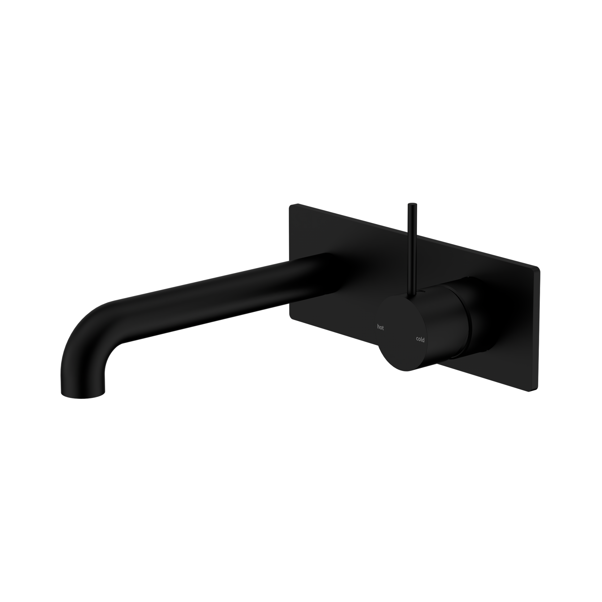 Nero Mecca Wall Mixer Set Handle Up 260mm, Matte Black