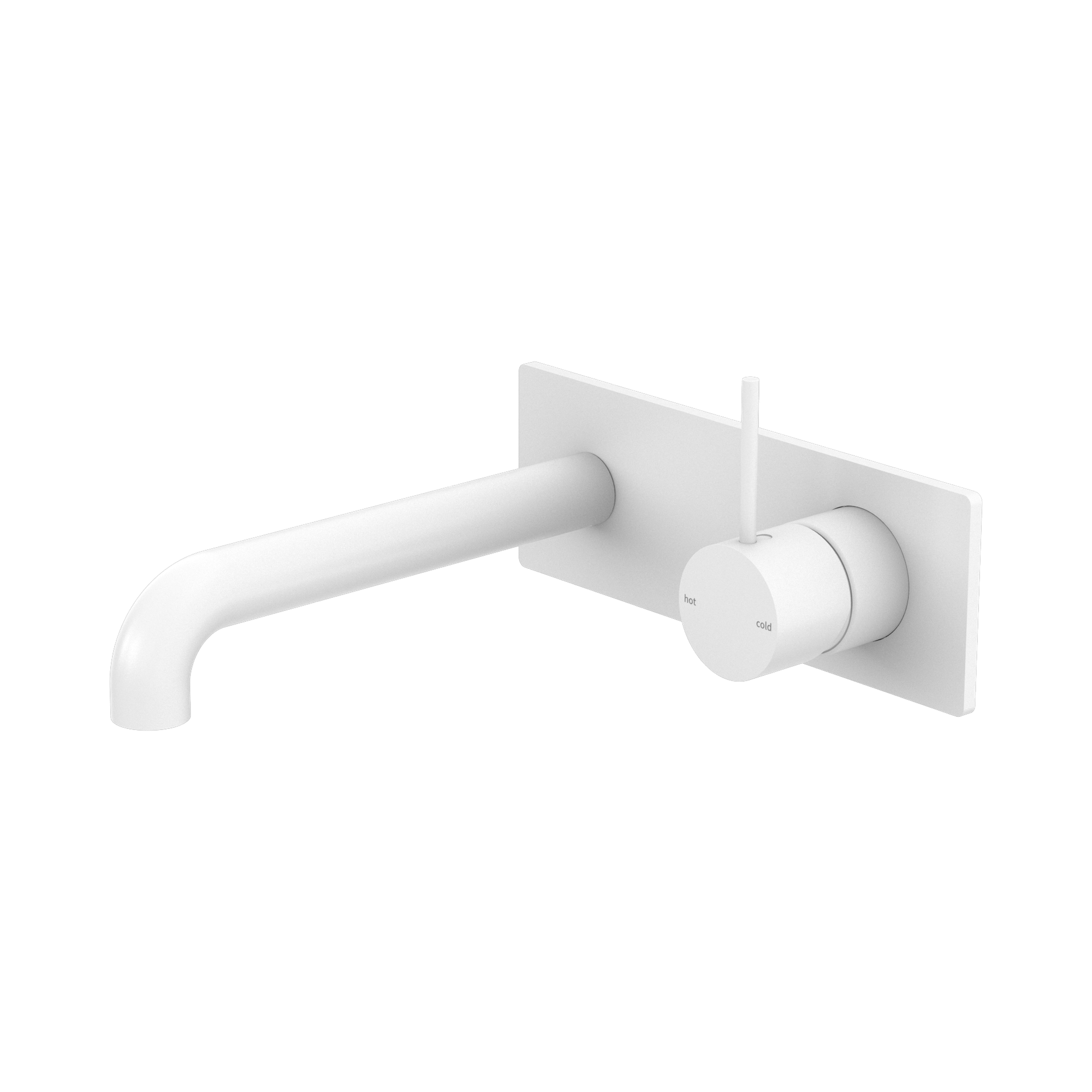 Nero Mecca Wall Mixer Set Handle Up 260mm, Matte White
