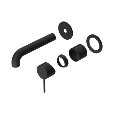 Nero Mecca Wall Basin/Bath Mixer Separate Back Plate 120mm Trim Kits Only, Matte Black